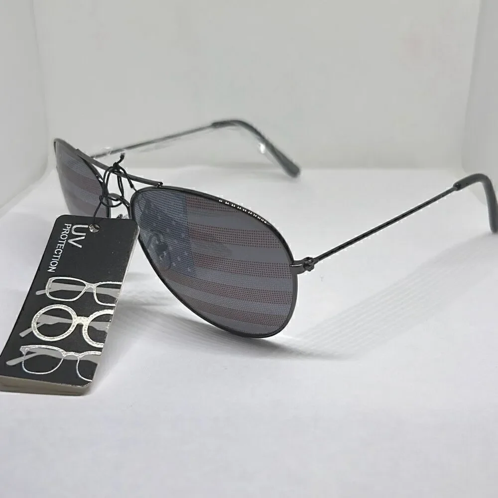 Aviator Patriotic Unisex USA 4th of July Independence Day Sunglasses